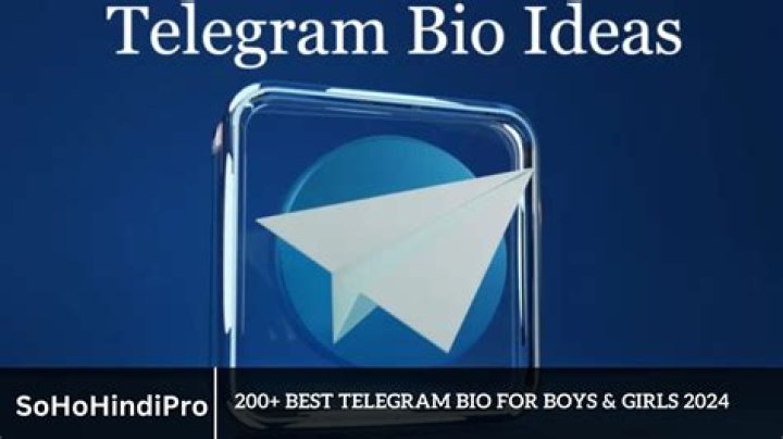 200+ Best Telegram Bio For Boys & Girls 2023 &raquo; SohoHindipro