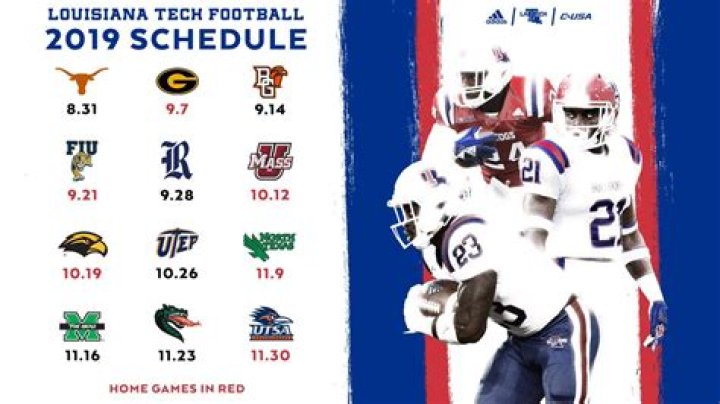 2019 Louisiana Tech Football Schedule Page 3