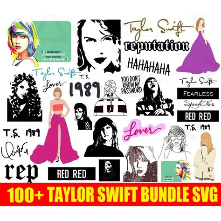 22 Taylor Swift SVG Bundle Set the Eras Tour Logo PNG JPG Cricut Cut