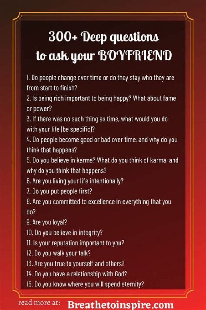 300 Questions to Ask Your Boyfriend