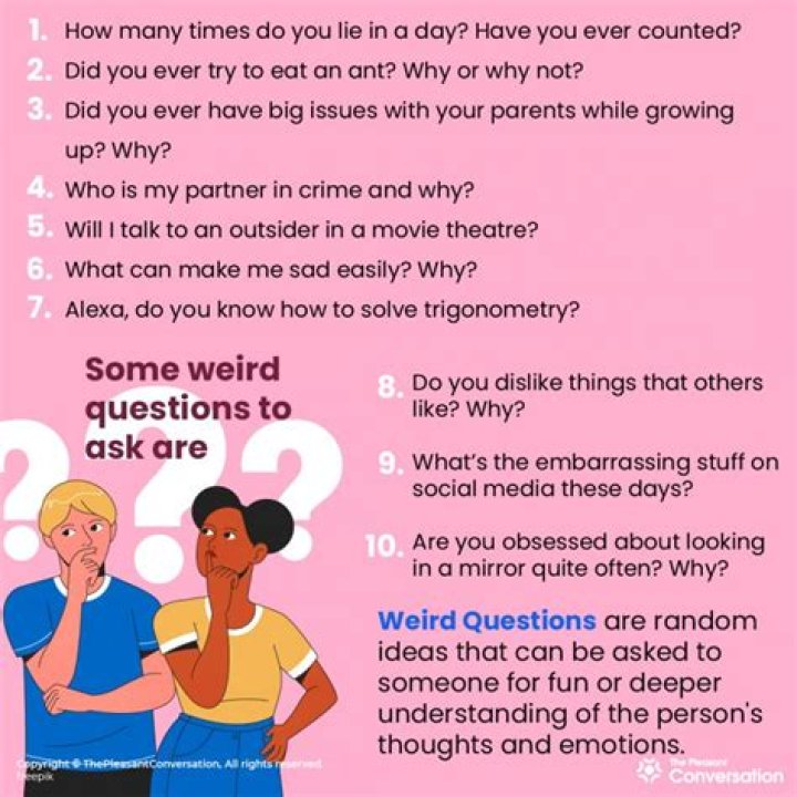 350 Weird Questions to Ask A Master List (2022)