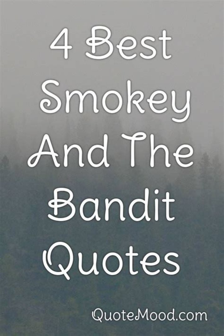 4 Most Inspiring Smokey And The Bandit Quotes Smokey and the bandit