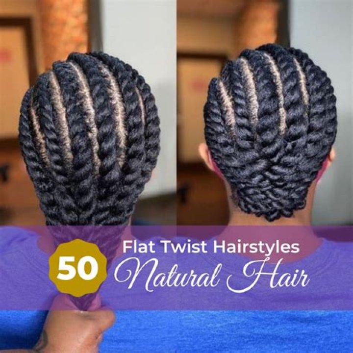 40 Flat Twist Hairstyles on Natural Hair with Full Style Guide Coils