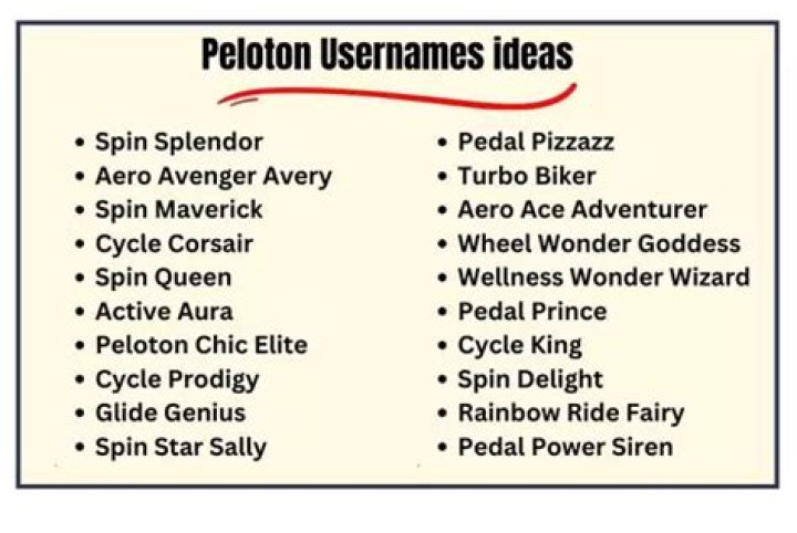 600+ Cool Peloton Usernames Ideas With Generator BrandBoy