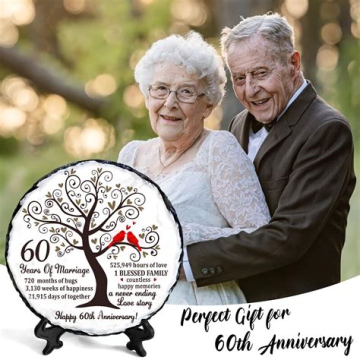 60th Anniversary Gift for Parents 60 Years Married Sign