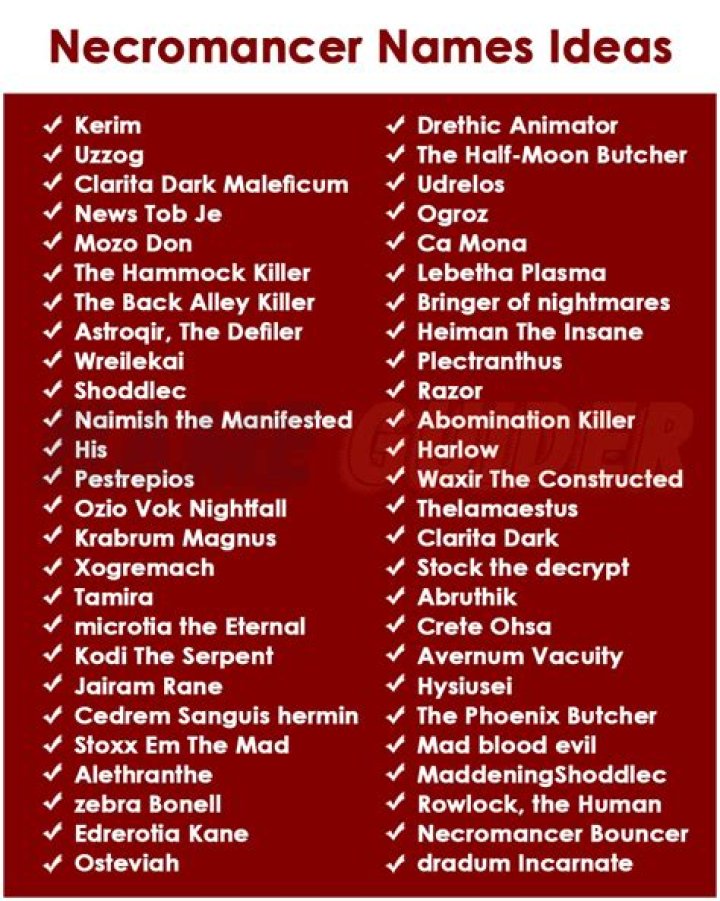 700+ Necromancer Names Ideas and Suggestions (2023)