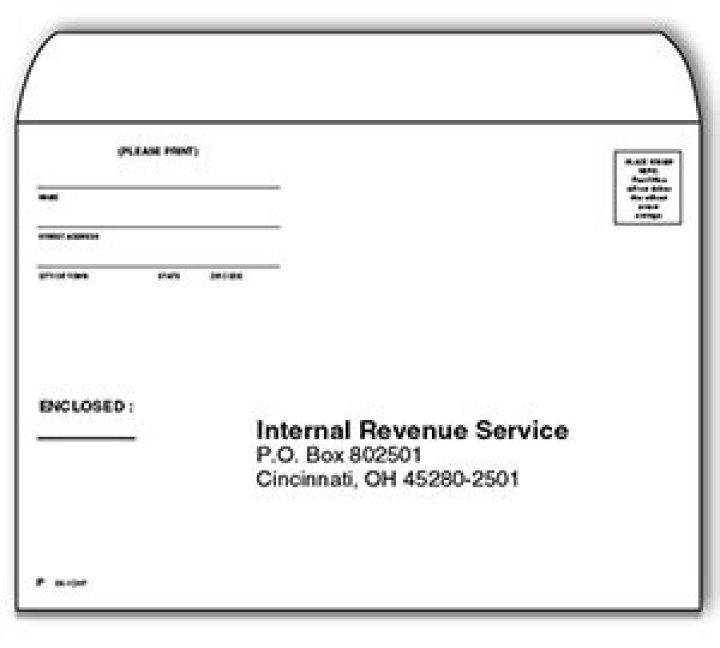 9 payment envelope with Federal addresses (50/pk.) Item 61000