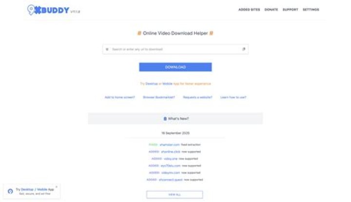 9XBuddy Alternative Online Video Downloader