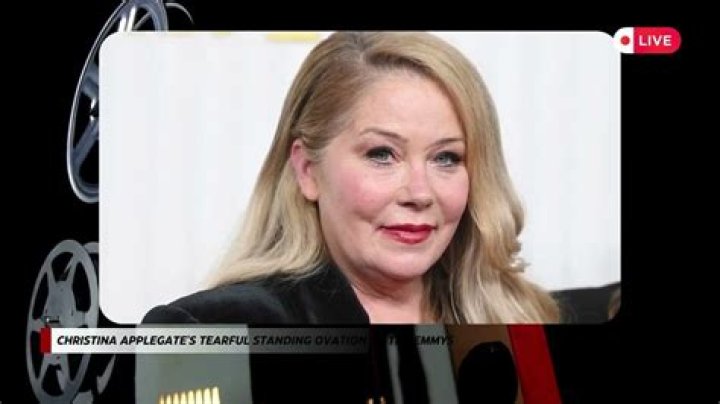 A tearful Christina Applegate's surprise Emmys appearance will give you