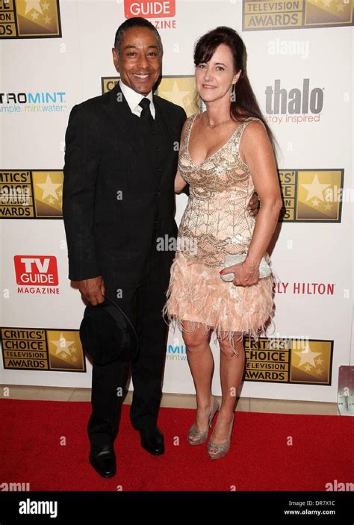 Actor Giancarlo Esposito (L) and Joy McManigal Broadcast Television
