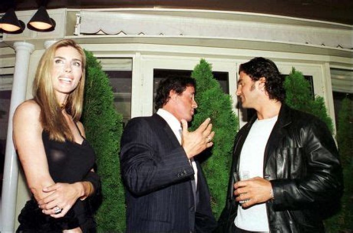 Alberto Tomba Sylvester Stallone Wife Jennifer Editorial Stock Photo