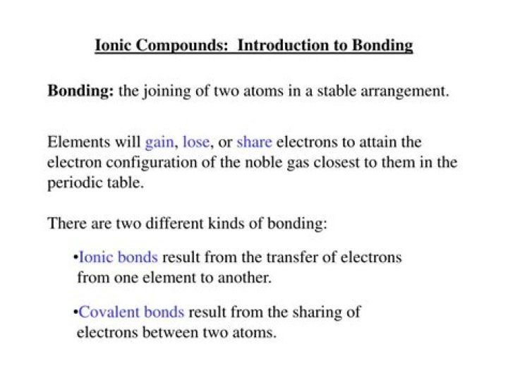 An Introduction to Ionic Bonding Montessori Muddle