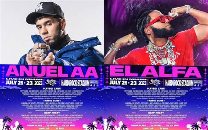 Anuel AA and El Alfa Join Rolling Loud Miami 2023 Lineup Miami New Times