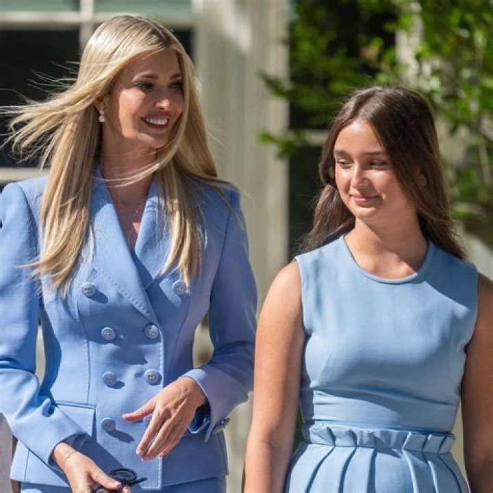 Arabella Kushner Pops in Blue Dress & Flats at Tiffany Trump&rsquo;s Wedding