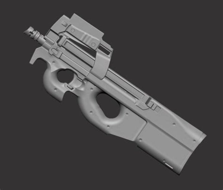 Archivo 3D gratis P90 Doble Cargador Pistola Softair 👽・Plan imprimible
