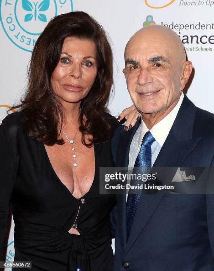 Attorney Robert Shapiro and wife Linell pose outside of Madeo