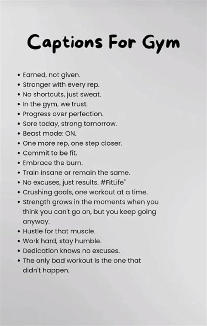 back to gym captions for instagram The Inspiring Journal