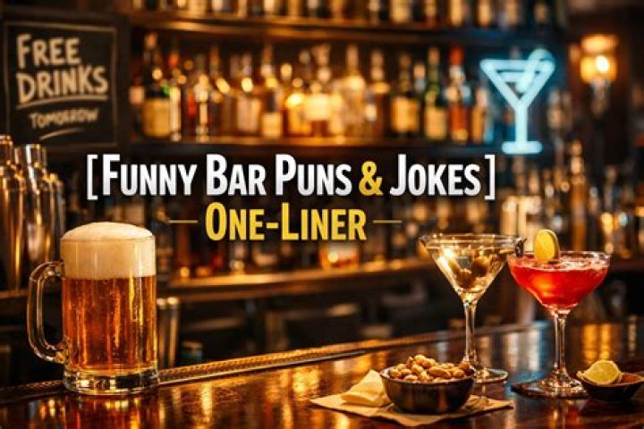 Bar Jokes, Drunken Puns, Bartender Humor 1