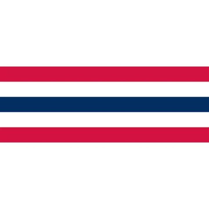Blue White And Red Horizontal Flag
