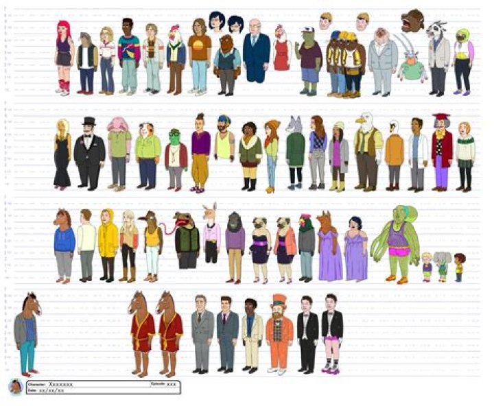 BOJACK HORSEMAN CHARACTERS AS HUMANS on Behance