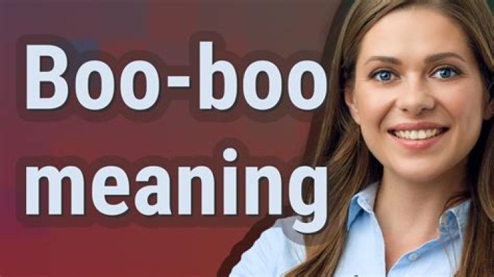 Booboo meaning of Booboo YouTube