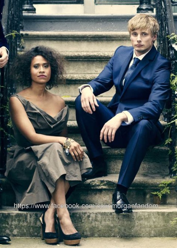 Bradley James And Angel Coulby Holding Hands
