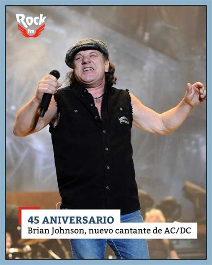 Brian Johnson, cantante del grupo de rock AC DC con sus hijas Karla
