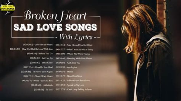 Broken Heart Sad Songs Sad Songs Make You Cry Best English Sad