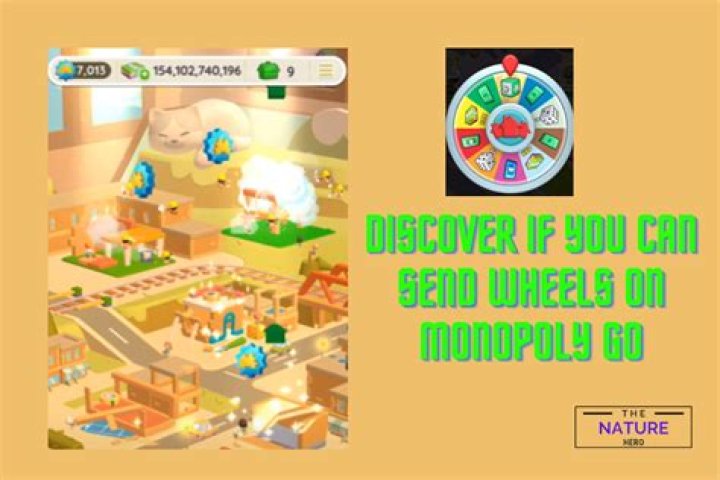Can you send wheels in Monopoly GO?