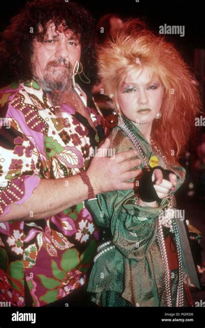 Captain Lou Albano and Cyndi Lauper, 1987 OldSchoolCool