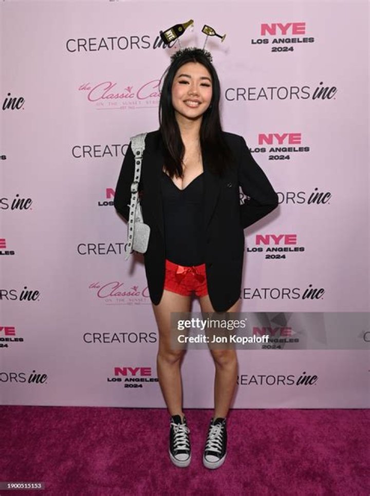 CINDY ZHENG at Creators Inc NYE 2024 in Los Angeles 12/31/2023 HawtCelebs