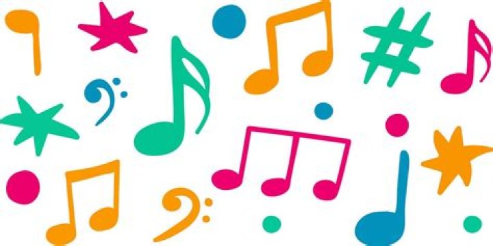 Colourful Music Notes, Music Notes Clipart, Color Music Notes, White