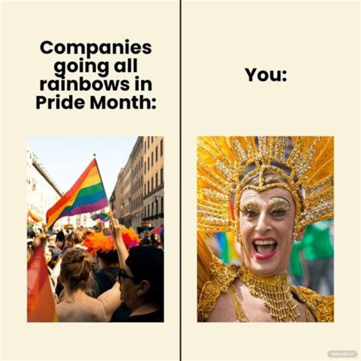 Companies During Pride Month Meme in JPG, PSD, Word, Publisher, Pages