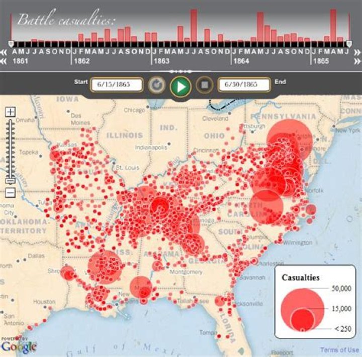 Copyleft Infographic Deaths in American Civil War