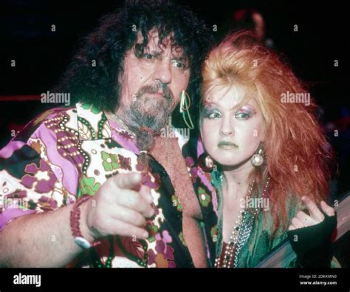Cyndi Lauper & Captain Lou Albano in the video for "Girls Just Want To