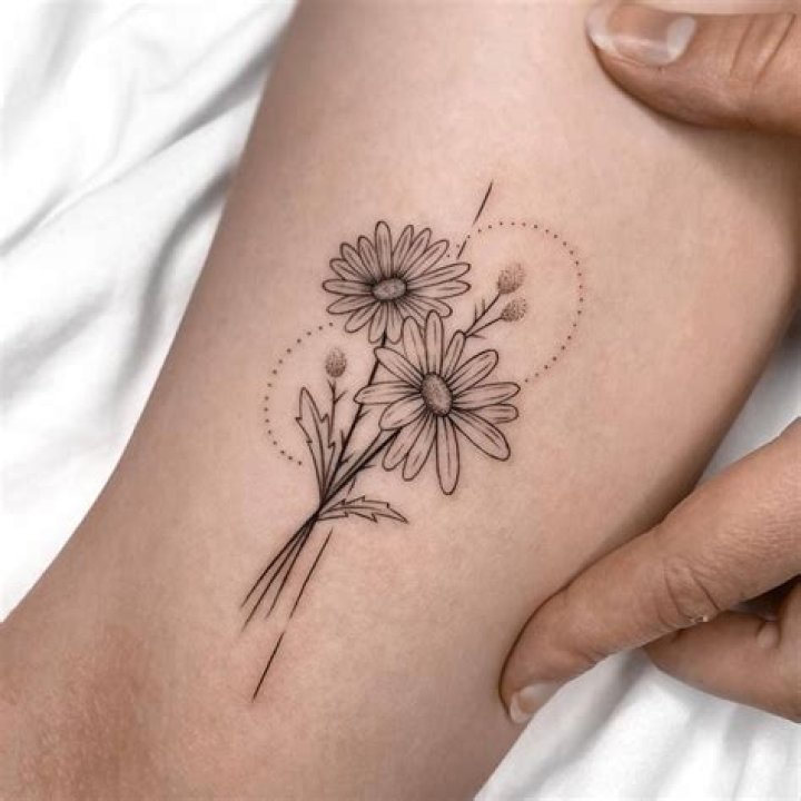 daisy flower tattoo images