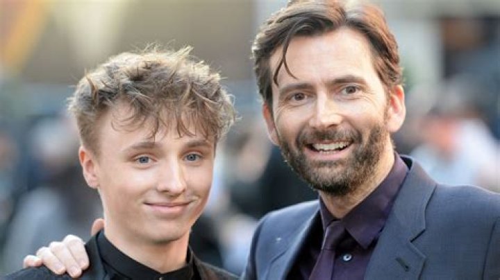 David Tennant and his adopted son