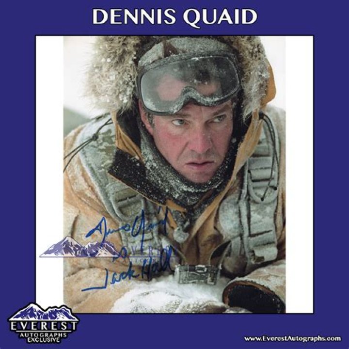 Dennis Quaid Autographs Robert Saunders