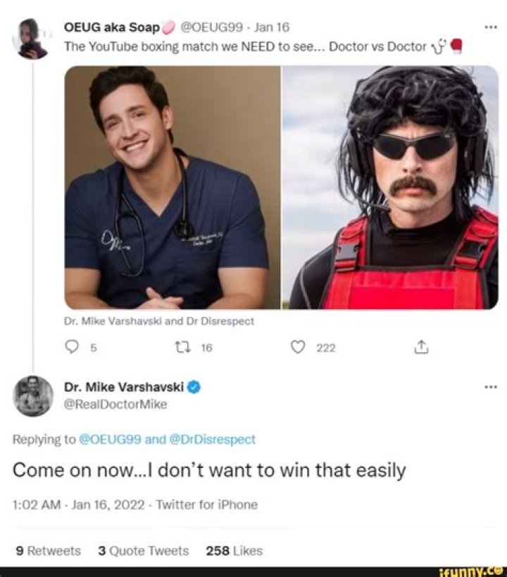 Dr Mike Varshavski, Funny Laugh, Paula, Jeon, Taylor Swift, Boxer