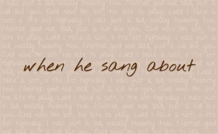 Endless List of Favorite Lyrics All My Rowdy Friends (Have Settled