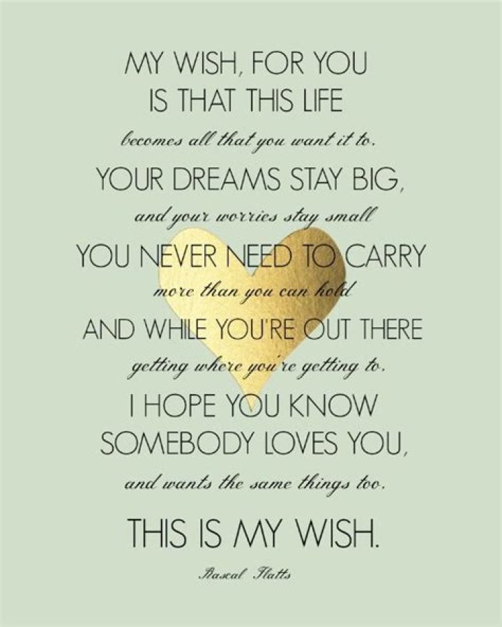 Explore The Heartfelt Meaning Behind "My Wish" By Rascal Flatts