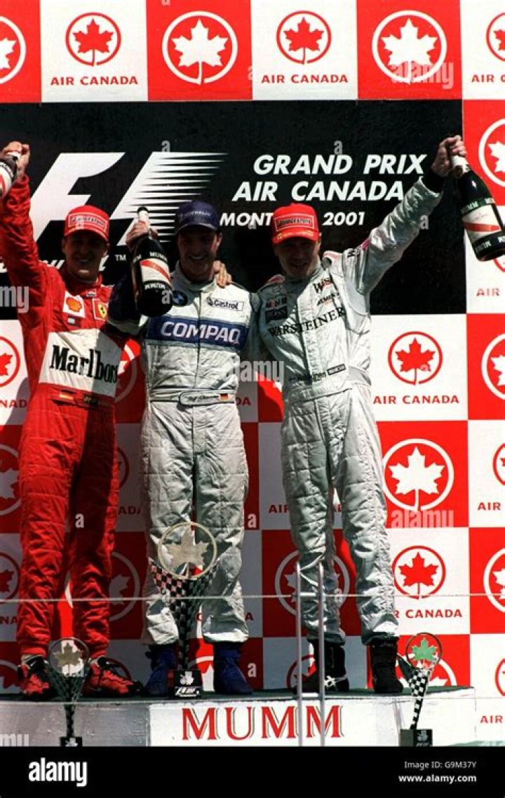 Formula One Motor Racing Canadian Grand Prix Race. Giancarlo