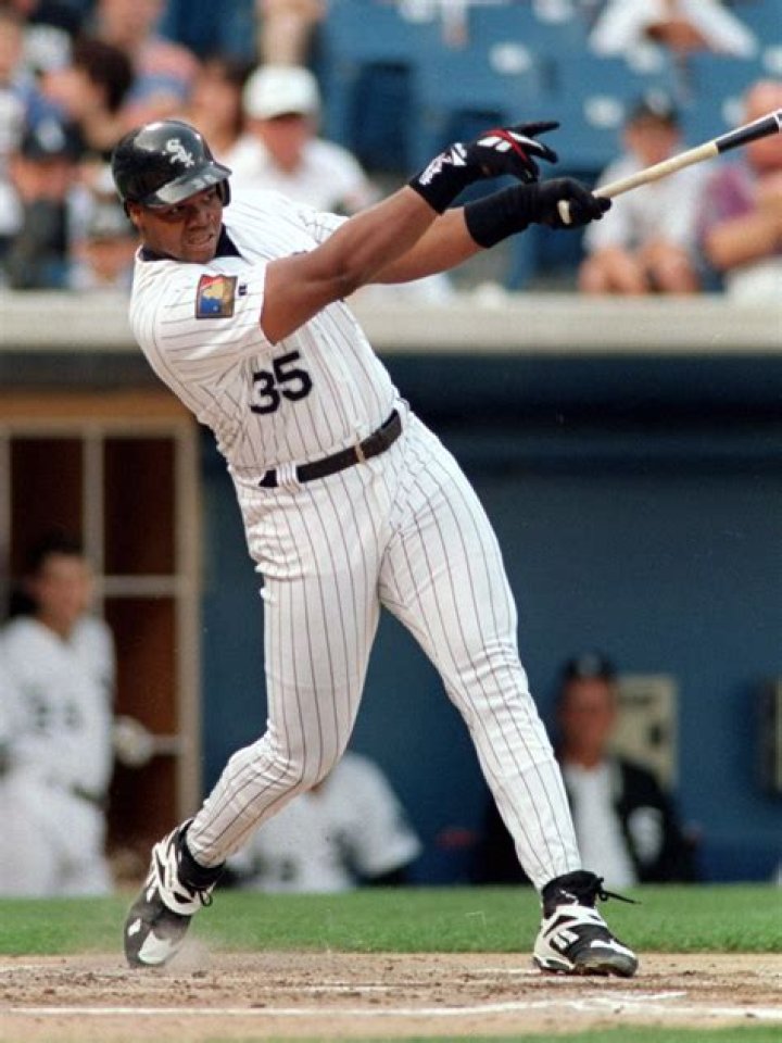 Frank Thomas White sox baseball, Chicago white sox baseball, Chicago
