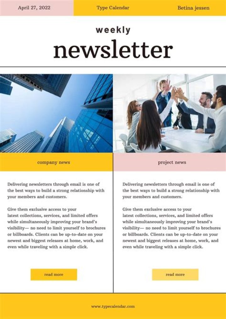 Free Newsletter Templates & Examples [10+ Free Templates]