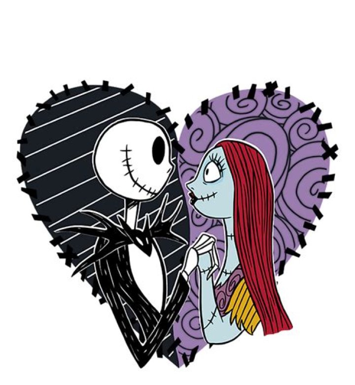 Friends Jack & Sally PNG Night mare Before Etsy Tim burton