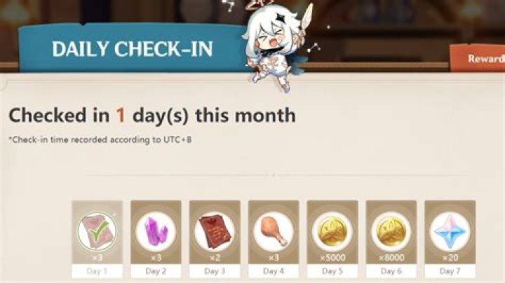 Genshin Impact Daily CheckIn Event Guide Touch, Tap, Play