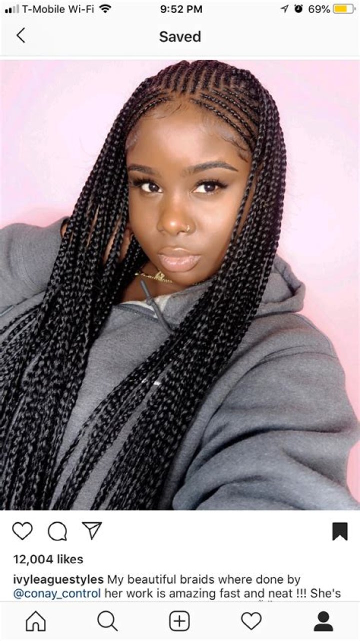 Geometric Cornrows / Braids on IvyLeague Natural Braided Hairstyles