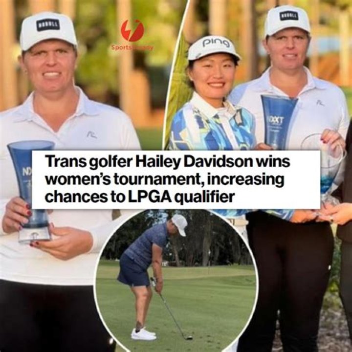 Golfer Hailey Davidson is first trans woman to win a pro US tournament