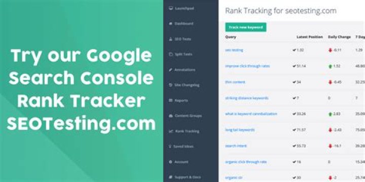 Google Search Console Rank Tracker