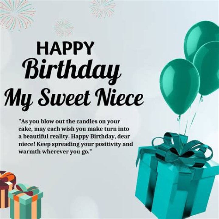 Happy Birthday My Sweet Niece Wish Birthday Birthday Wishes